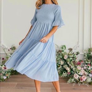 Jessakae Wandering Willoughby Dress in Dusty Blue